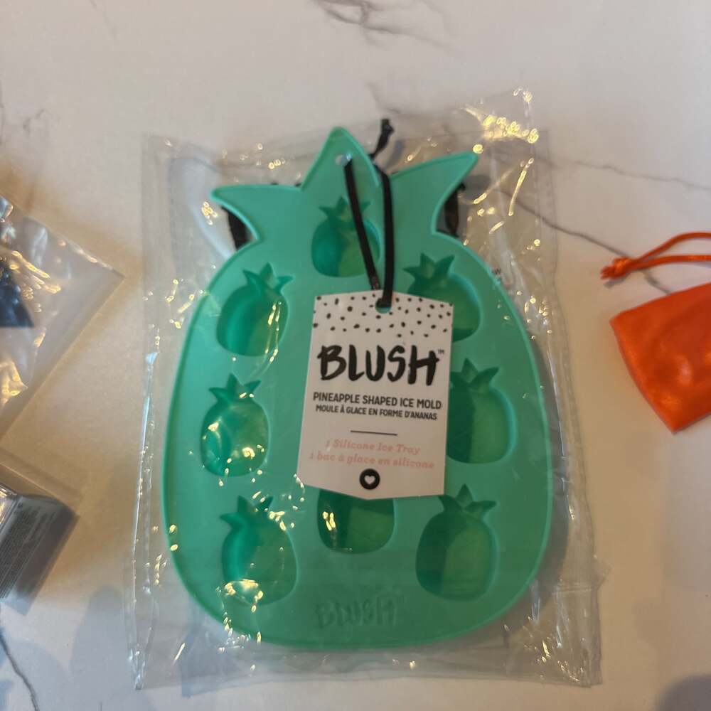 Blush Pineapple Shaped Silicone Ice Tray - Fun Fruit Ice Mold